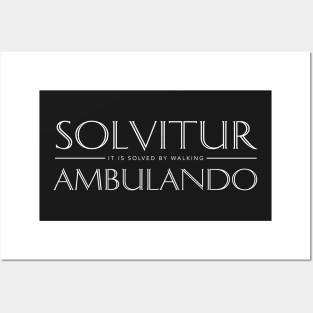 Solvitur Ambulando, It is solved by walking Posters and Art